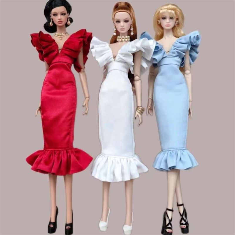 Baby Clothing High End - Gaun mewah dengan potongan leher V